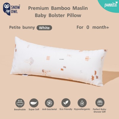 SNOW OWL BAMBOO Baby bolster หมอนข้างเด็กระดับพรีเมี่ยม - Petite bunny